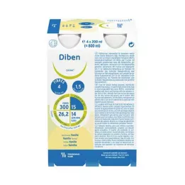 DIBEN DRINK Vanilje 1,5 kcal/ml, 4X200 ml
