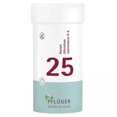 Biochemistry Pflueger 25 Aurum chloratum natrium D 6 tabletter, 400 stk
