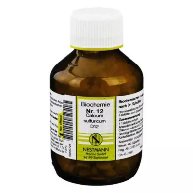 BIOCHEMIE 12 Calcium sulfuricum D 12 tabletter, 400 kapsler