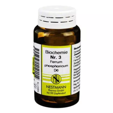 BIOCHEMIE 3 Ferrum phosphoricum D 6 tabletter, 100 stk