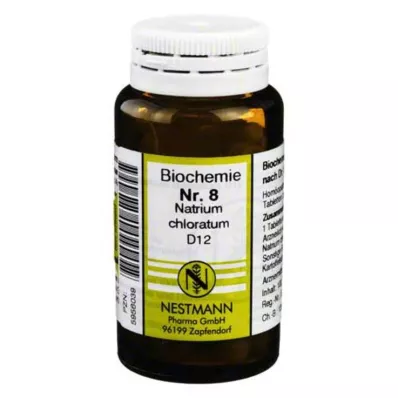 BIOCHEMIE 8 Natriumchloratum D 12 tabletter, 100 stk