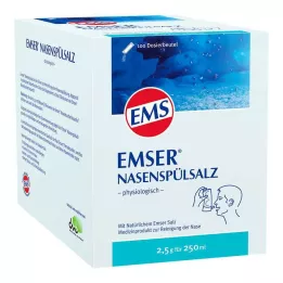 EMSER Salt til næseskylning fysiologisk Btl, 100 stk