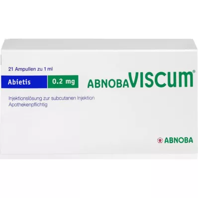 ABNOBAVISCUM Abietis 0,2 mg ampuller, 21 stk