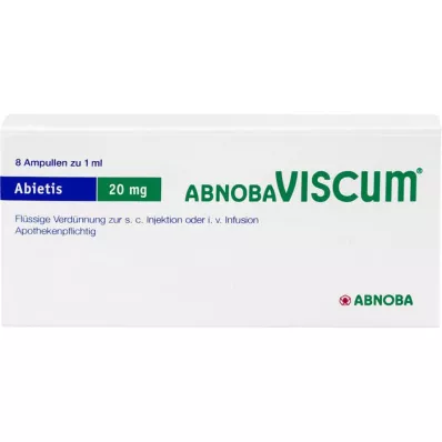 ABNOBAVISCUM Abietis 20 mg ampuller, 8 stk