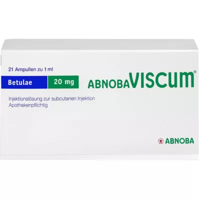 ABNOBAVISCUM Betulae 20 mg ampuller, 21 stk