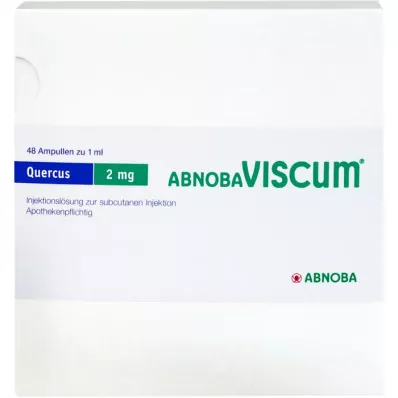 ABNOBAVISCUM Quercus 2 mg ampuller, 48 stk