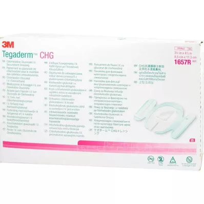 TEGADERM 3M CHG I.V. fikseringsbandage 8,5x11,5 cm 1657R, 25 stk
