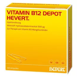 VITAMIN B12 DEPOT Hevert ampuller, 100 stk