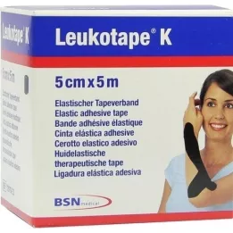 LEUKOTAPE K 5 cm sort, 1 stk