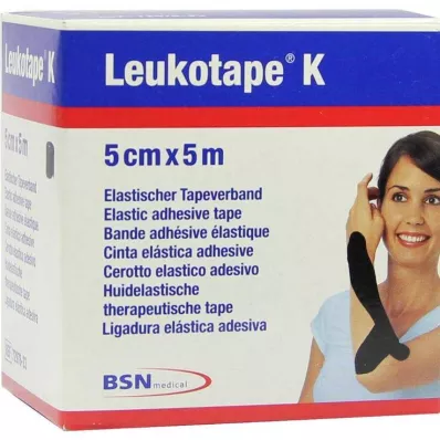 Leukotape K 5cm sort, 1 stk