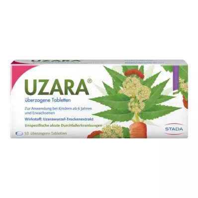 UZARA 40 mg overtrækstabletter, 50 stk