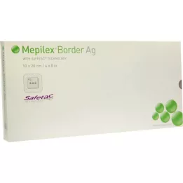 MEPILEX Border Ag skumbandage 10x20 cm steril, 5 stk