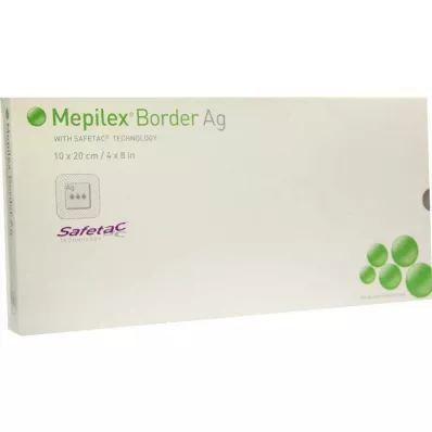 Mepilex Border Ag bandage 10x20cm, 5 stk