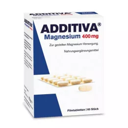 ADDITIVA Magnesium 400 mg filmovertrukne tabletter, 60 stk