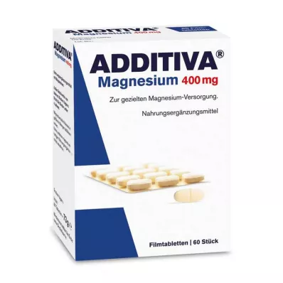 ADDITIVA Magnesium 400 mg filmovertrukne tabletter, 60 stk