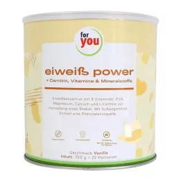 FOR YOU eiweiß power vaniljepulver, 750 g