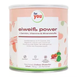 FOR YOU eiweiß power jordbærpulver, 750 g