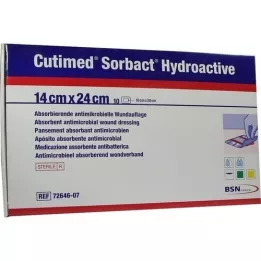 CUTIMED Sorbact Hydroactive kompresser 14x24 cm, 10 stk