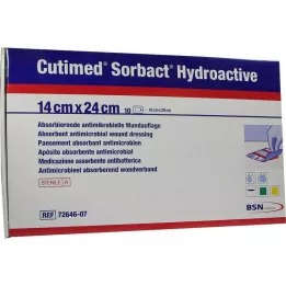 CUTIMED Sorbact Hydroactive kompresser 14x24 cm, 10 stk