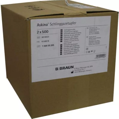 ASKINA Slynge-gazepind, blommeformet, usteril, 2X500 stk