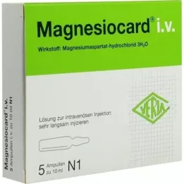 MAGNESIOCARD i.v. injektionsvæske, opløsning, 5X10 ml