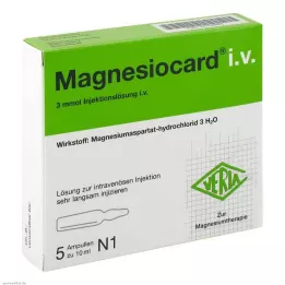 MAGNESIOCARD i.v. injektionsvæske, opløsning, 5X10 ml
