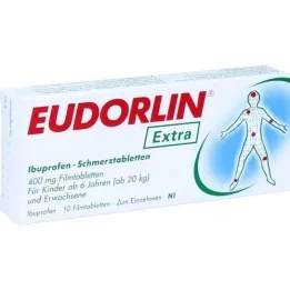 EUDORLIN ekstra Ibuprofen smertestillende tabletter, 10 stk