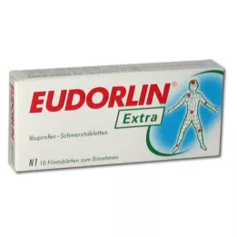 EUDORLIN ekstra Ibuprofen smertestillende tabletter, 10 stk