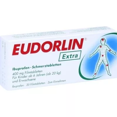 EUDORLIN ekstra smertestillende Ibuprofen-tabletter, 20 stk