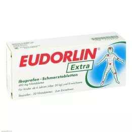 EUDORLIN ekstra smertestillende Ibuprofen-tabletter, 20 stk