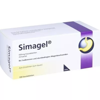 SIMAGEL Tyggetabletter, 100 stk