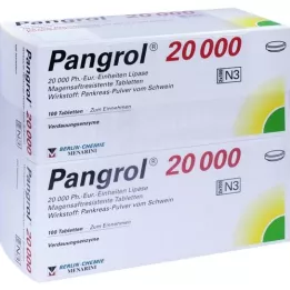 PANGROL 20.000 enterotabletter, 200 stk