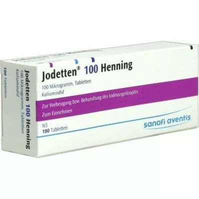 JODETTEN 100 Henning-tabletter, 100 stk