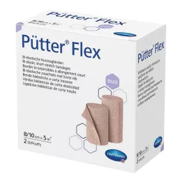 PÜTTER Flex Duo Bandage 8/10 cmx5 m, 2 stk