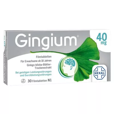 GINGIUM Filmovertrukne tabletter, 30 stk GINGIUM Filmovertrukne tabletter, 30 stk
