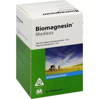 BIOMAGNESIN Madaus sugetabletter, 200 stk