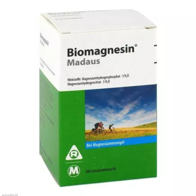BIOMAGNESIN Madaus sugetabletter, 200 stk