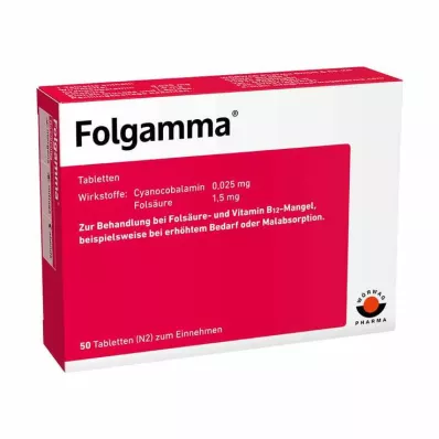 FOLGAMMA Tabletter, 50 stk