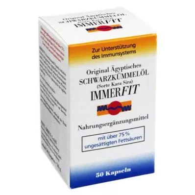 SCHWARZKÜMMELÖL Immerfit-kapsler, 50 kapsler