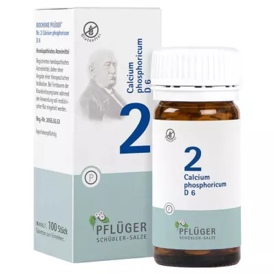 Biochemistry Pflueger 2 Calcium phosphoricum D 6 tabletter, 100 stk