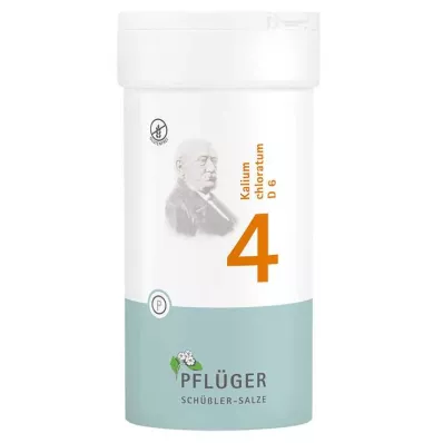 BIOCHEMIE Pflüger 4 Kalium chloratum D 6 tabletter, 400 kapsler BIOCHEMIE Pflüger 4 Kalium chloratum D 6 tabletter, 400 kapsler