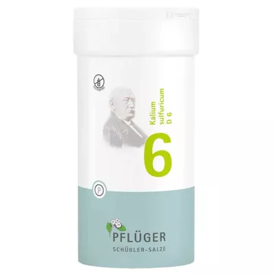 BIOCHEMIE Pflüger 6 Kalium sulfuricum D 6 tabletter, 400 stk BIOCHEMIE Pflüger 6 Kalium sulfuricum D 6 tabletter, 400 stk