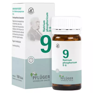 BIOCHEMIE Pflüger 9 Natrium phosphoricum D 6 tabletter, 100 stk