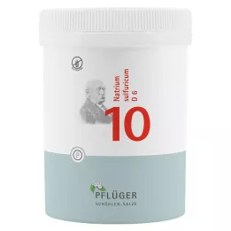 BIOCHEMIE Pflüger 10 Natrium sulfuricum D 6 tabletter, 1000 stk