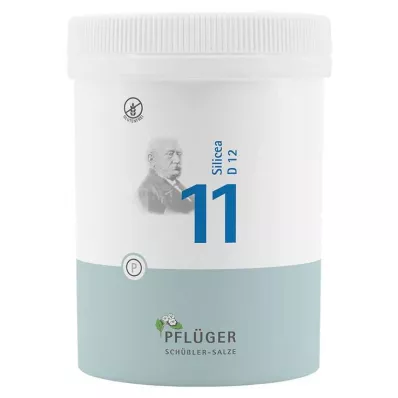 BIOCHEMIE Pflüger 11 Silicea D 12 tabletter, 1000 kapsler
