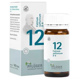 BIOCHEMIE Pflüger 12 Calcium sulphuricum D 6 tabletter, 100 stk