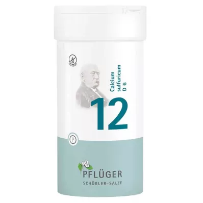 Biochemistry Pflueger 12 Calcium sulfuricum D 6 tabletter, 400 stk Biochemistry Pflueger 12 Calcium sulfuricum D 6 tabletter, 400 stk