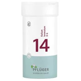 BIOCHEMIE Pflüger 14 Kalium bromatum D 6 Tabletter, 400 Kapsler