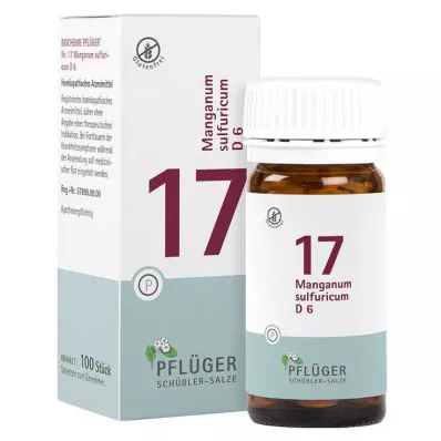 Biochemistry Pflueger 17 Manganum sulfuricum D 6 tabletter, 100 stk