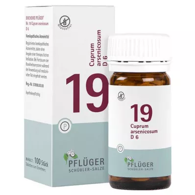 Biochemistry Pflueger 19 Cuprum arsenicosum D 6 tabletter, 100 stk